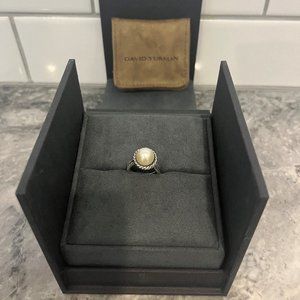 David Yurman Pearl Cable Ring